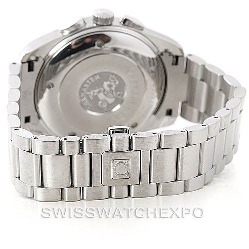 The image shows the back and bracelet of an Omega Aqua Terra 2512.30.00 Men
s Stainless Steel Silver Dial 2512.30.00 Men
s Stainless Steel Silver Dial watch.