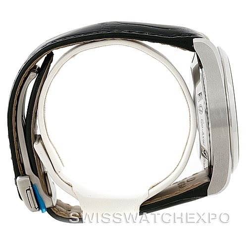 The image shows a side view of the Omega Aqua Terra 231.13.42.21.06.001 Men
s Stainless Steel Grey Dial 231.13.42.21.06.001 Men
s Stainless Steel Grey Dial watch, highlighting the case and part of the strap.