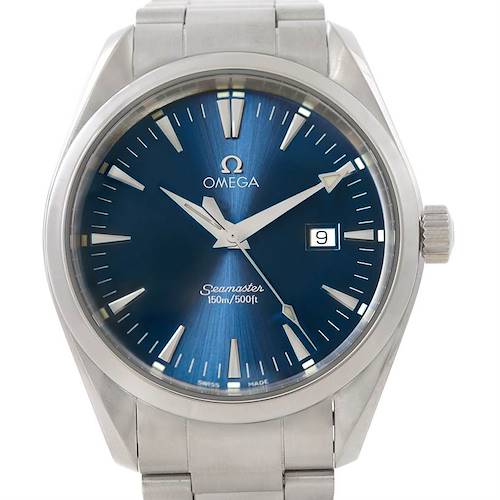 Photo of Omega Seamaster Aqua Terra Mens Blue Dial Watch 2517.80.00