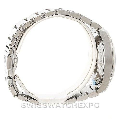 The image shows a side view of the Omega Aqua Terra 231.10.39.61.06.001 Men
s Stainless Steel Silver Dial 231.10.39.61.06.001 Men
s Stainless Steel Silver Dial watch, highlighting the bracelet and case profile.