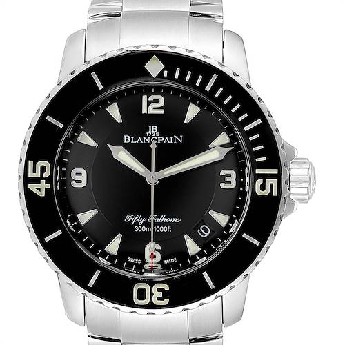 Photo of Blancpain Fifty Fathoms Flyback Steel Mens Watch 5015-1130-71 Box Card