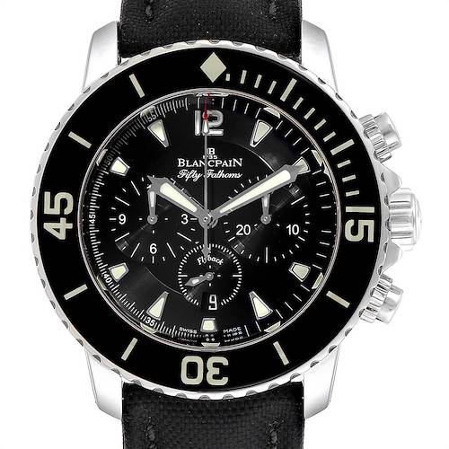 Photo of Blancpain Fifty Fathoms Flyback Steel Chronograph Mens Watch 5085F
