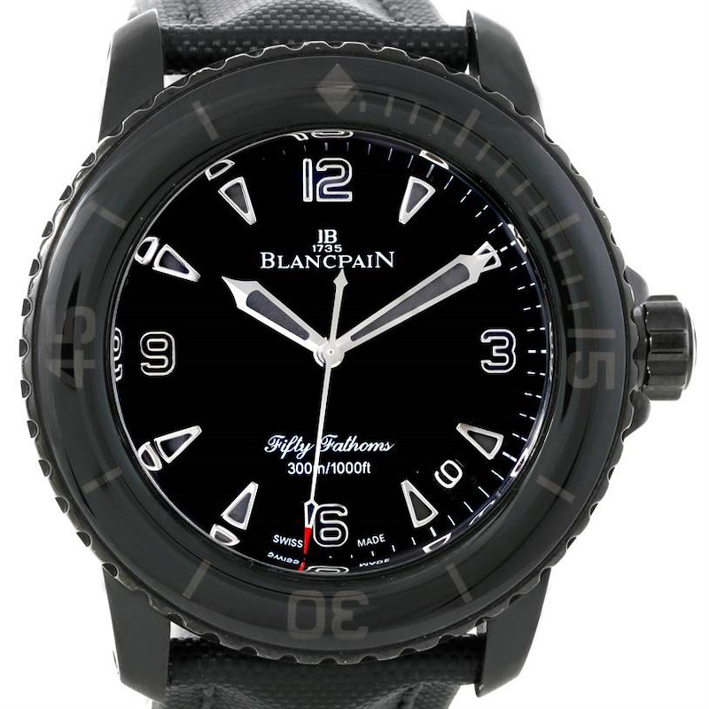 Blancpain Fifty Fathoms Dark Knight Black PVD Watch 5015 11C30 52