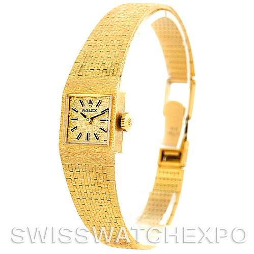 Rolex Ladies 14k Yellow Gold Vintage Watch 4281 SwissWatchExpo