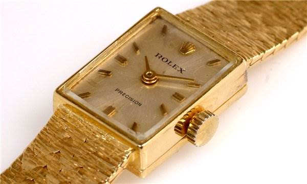 Rolex Vintage Ladies 18k y Gold Watch 