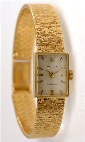 Rolex Vintage Ladies 18k y Gold Watch 