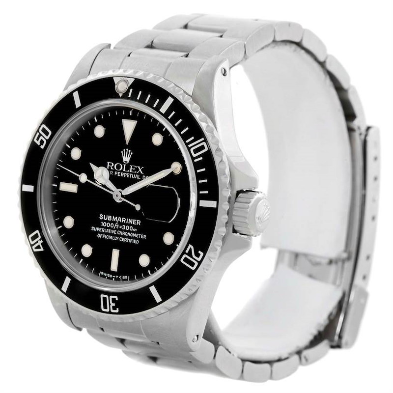 Rolex Submariner Stainless Steel Mens Vintage Watch 168000 SwissWatchExpo