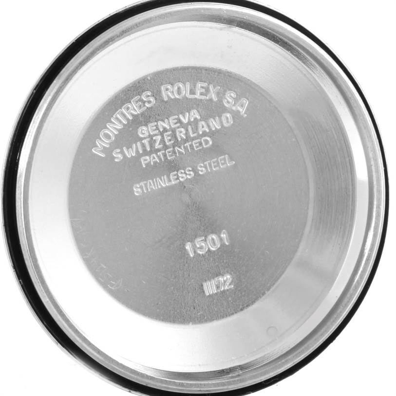 This is the inner side of the case back for a Vintage Collection Rolex watch, model 1501.