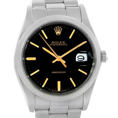 Photo of Rolex OysterDate Precision Vintage Stainless Steel Watch 6694