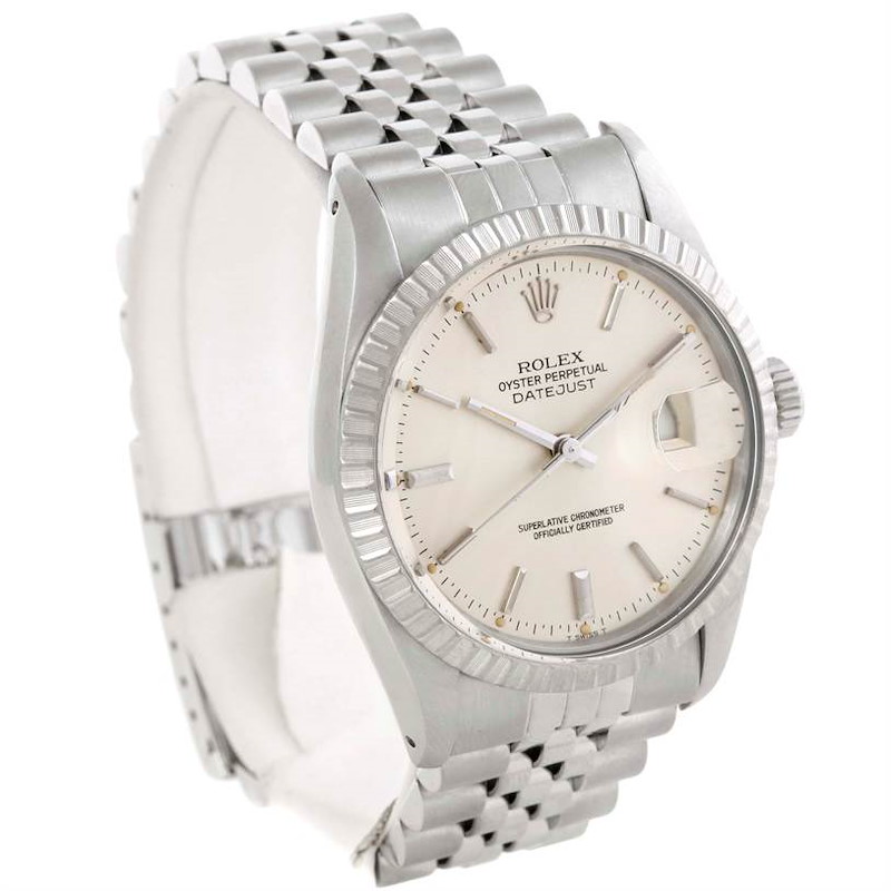 Datejust Vintage Mens Stainless Steel Silver Dial 16030 SwissWatchExpo