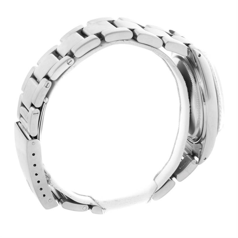 This image shows a side view of the band and partially the case of the Vintage Collection Rolex watch.