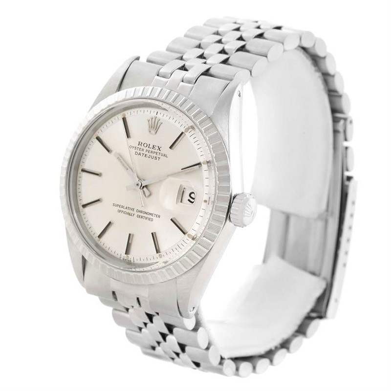Rolex Datejust Vintage Mens Stainless Steel Watch 1603 Box SwissWatchExpo