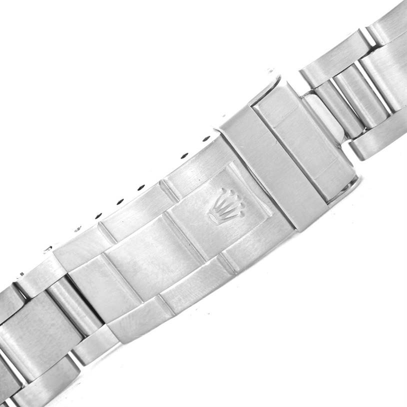 The image shows a clasp segment of the bracelet from a Vintage Collection Rolex watch, featuring the Rolex logo.