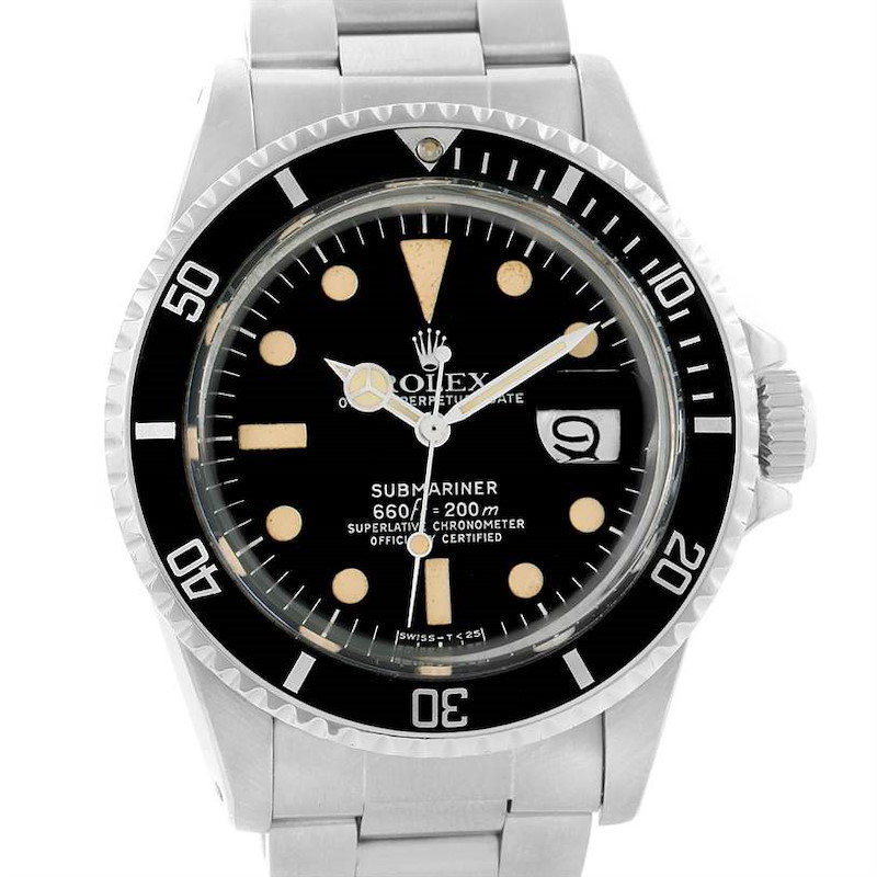 Rolex Submariner Vintage Stainless Steel Mens Watch 1680 SwissWatchExpo