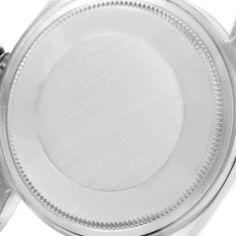 This image shows the back case of a Rolex Vintage Collection 16014 Men's Stainless Steel Silver Dial 16014 Men's Stainless Steel Silver Dial watch.