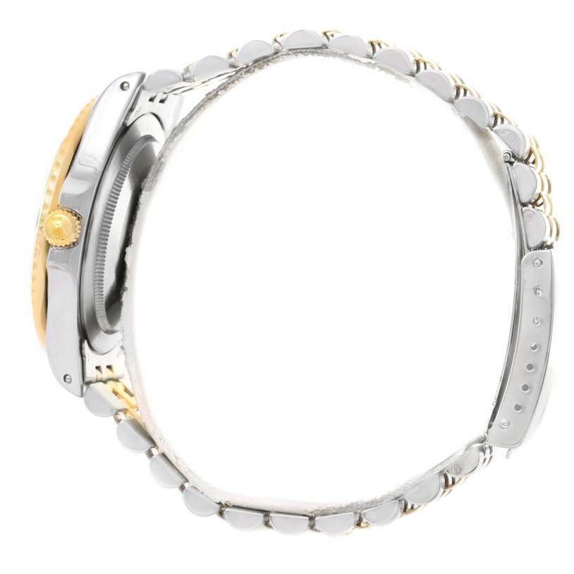 The image shows the side view of a Vintage Collection Rolex watch, highlighting the crown, case, and part of the bracelet.