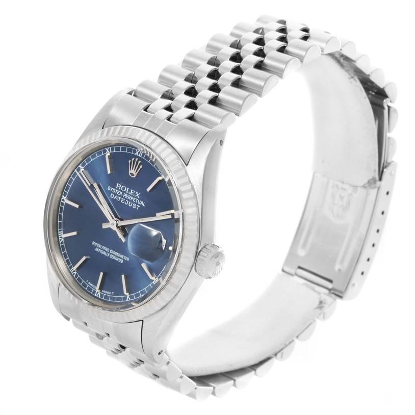 rolex datejust 16014 blue dial