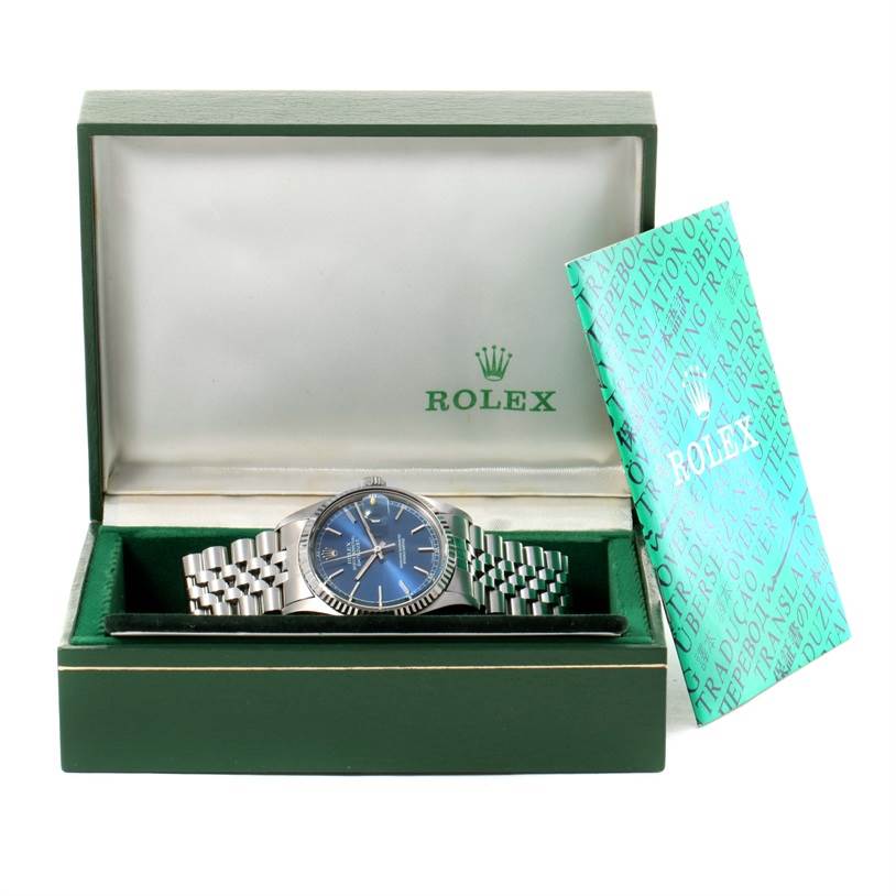 rolex datejust 16014 blue dial