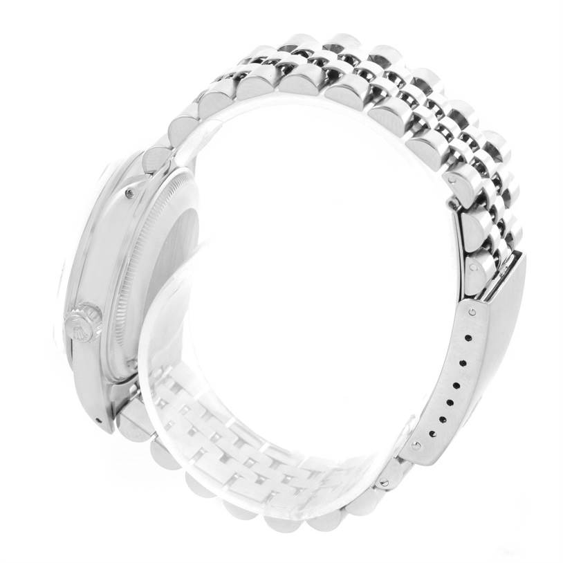 The image shows a side view of a Vintage Collection Rolex watch, focusing on the bracelet and the side of the watch case.