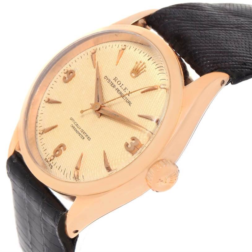 rolex oyster perpetual rose gold mens