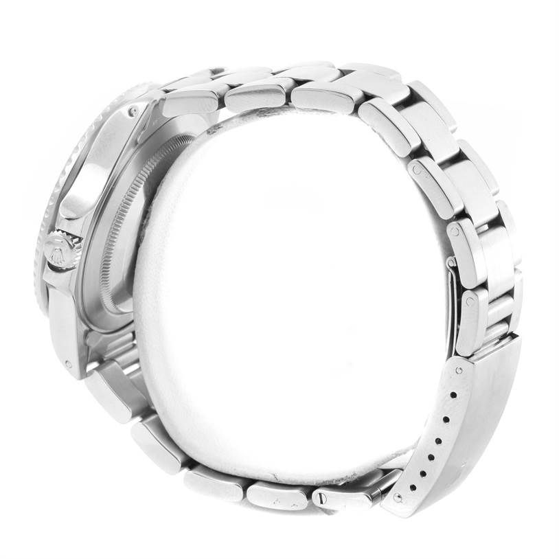 The image shows a side view of the case, crown, and bracelet of the Rolex Vintage Collection 16760 Stainless Steel Black Dial 16760 Stainless Steel Black Dial model.