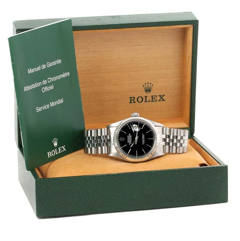 rolex datejust 16014 black dial
