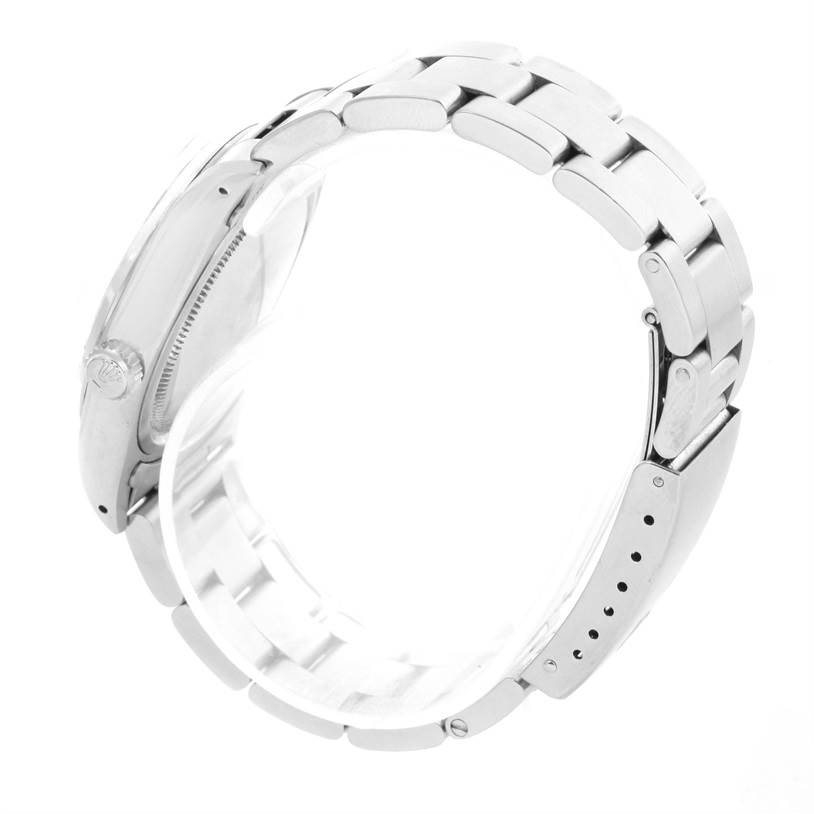 The image shows the side view of the bracelet and clasp of a Rolex Vintage Collection 6694 Men's Stainless Steel Silver Dial 6694 Men's Stainless Steel Silver Dial model watch.