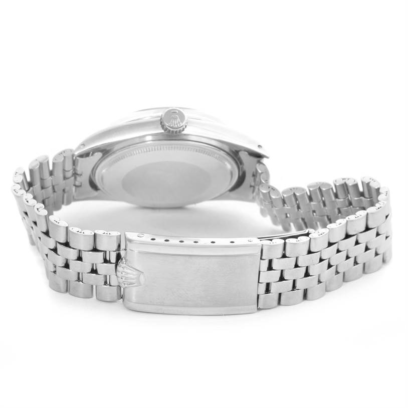 The image shows the back view and bracelet of a Vintage Collection Rolex watch.