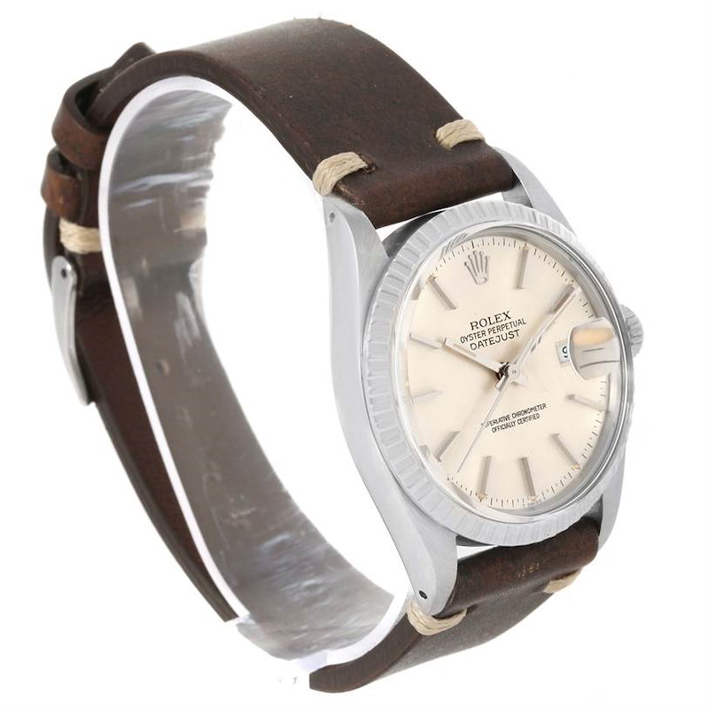 Rolex Datejust Steel Silver Dial Vintage Mens Watch 16030 SwissWatchExpo