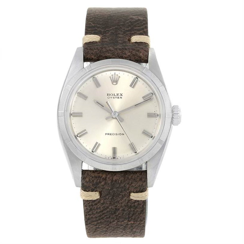 rolex precision leather strap