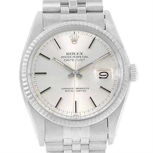 Photo of Rolex Datejust Vintage Steel 18K White Gold Automatic Watch 16014