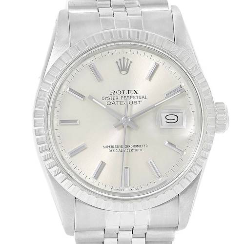 Photo of Rolex Datejust Steel Silver Dial Automatic Vintage Mens Watch 16000
