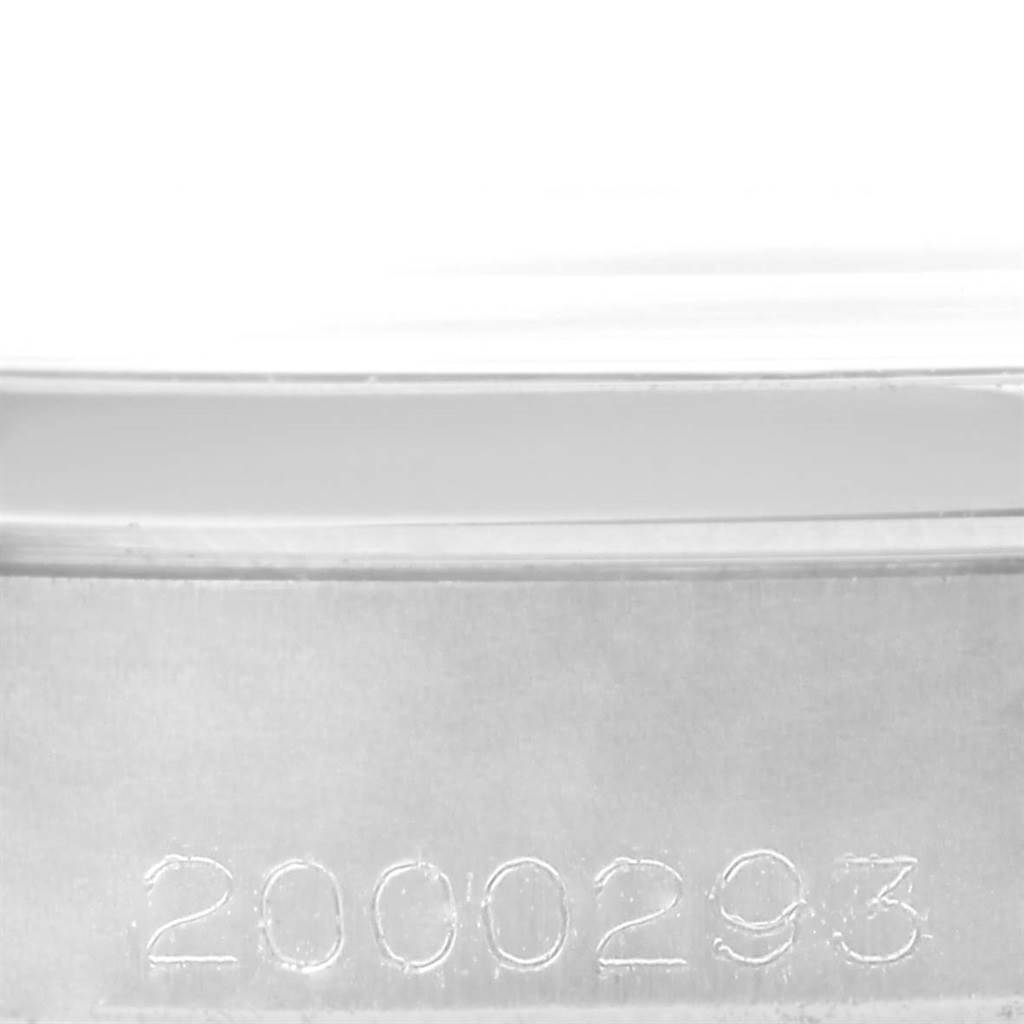 This image shows a close-up view of the serial number on the case side of a Rolex Vintage Collection 1500 Men's Stainless Steel Silver Dial 1500 Men's Stainless Steel Silver Dial model watch.