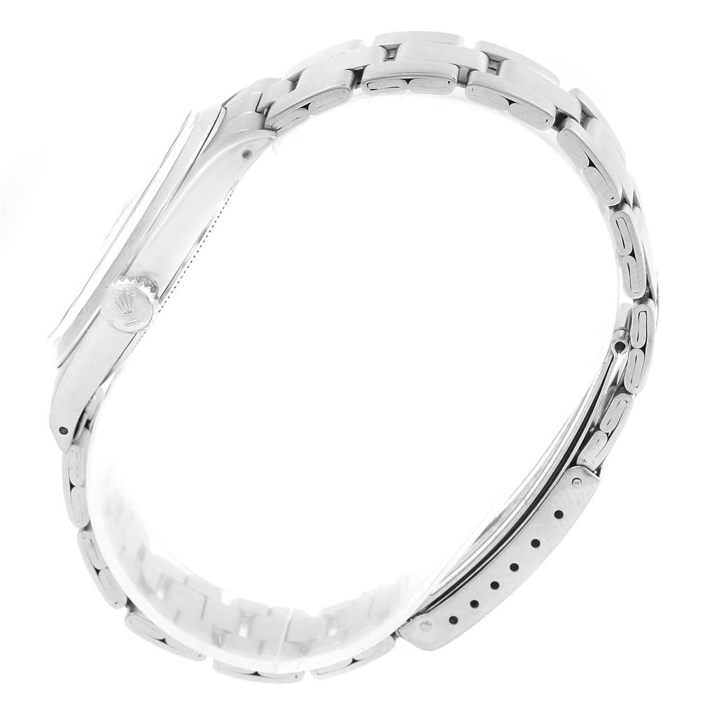 This image shows a side profile of the Rolex Vintage Collection 6426 Men's Stainless Steel Silver Dial 6426 Men's Stainless Steel Silver Dial watch, highlighting the bracelet and case.