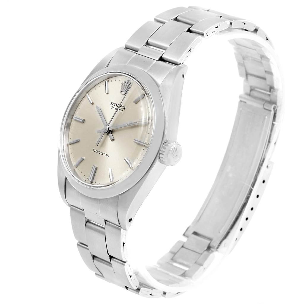 The image shows a Rolex Vintage Collection 6426 Men's Stainless Steel Silver Dial 6426 Men's Stainless Steel Silver Dial watch model from a three-quarter angle, displaying its face, bezel, crown, and bracelet.