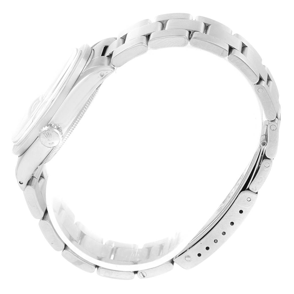 The image shows a side view of the Vintage Collection model by Rolex, highlighting the watch case, bracelet, and crown.