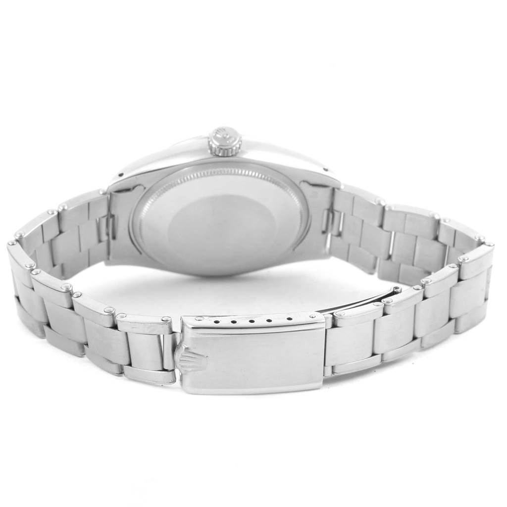 The image shows the back and clasp of a Rolex Vintage Collection 1500 Men's Stainless Steel Silver Dial 1500 Men's Stainless Steel Silver Dial model watch, taken from a rear angle.