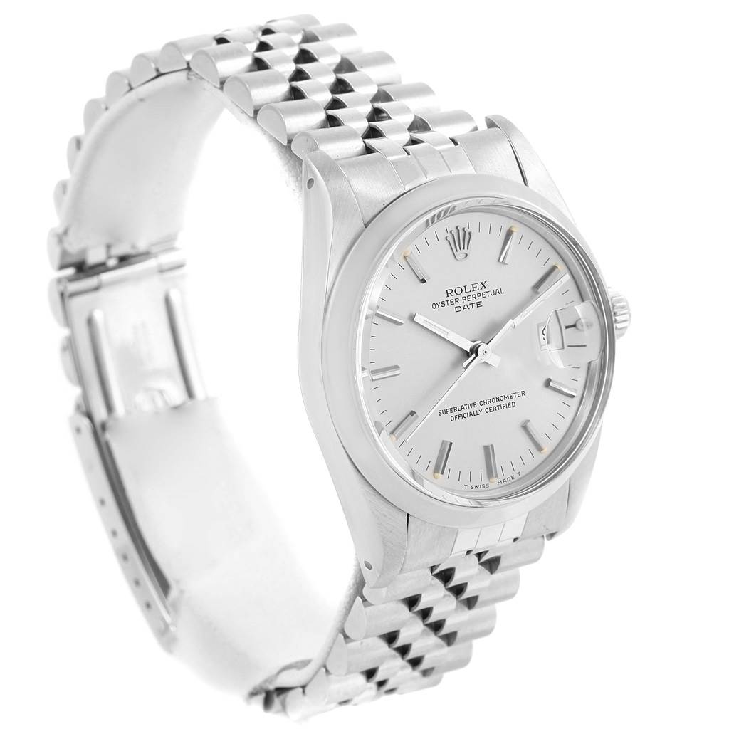 The Rolex Vintage Collection 15000 Men's Stainless Steel Silver Dial 15000 Men's Stainless Steel Silver Dial model is shown at a three-quarter angle, displaying the watch face and bracelet.