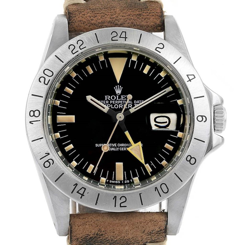 Rolex Explorer II Steve Mcqueen Vintage Steel Watch 1655 Unpolished SwissWatchExpo