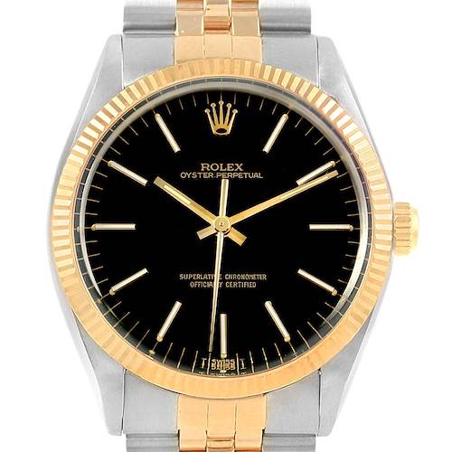 Photo of Rolex Oyster Perpetual Steel 18K Yellow Gold Vintage Mens Watch 1005
