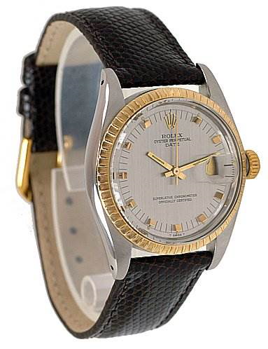 Rolex Date Vintage Steel 14k Yellow Gold Watch 1505 SwissWatchExpo