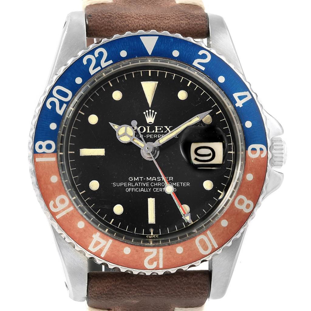 Rolex GMT Master Vintage Red Blue Pepsi Mens Watch 1675 | SwissWatchExpo