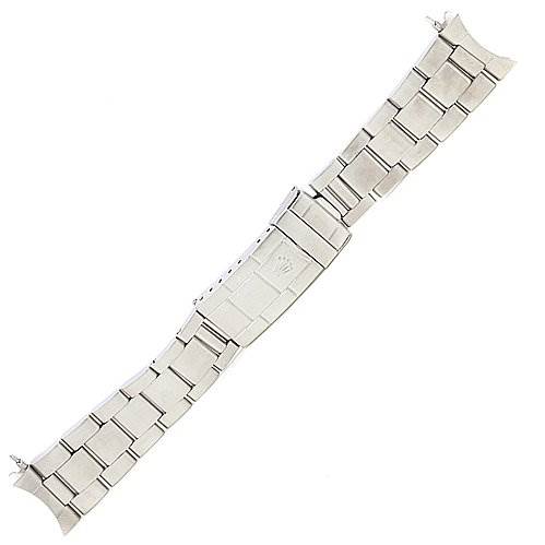 This image shows the bracelet of a Rolex Vintage Collection 16800 Men's Stainless Steel Black Dial 16800 Men's Stainless Steel Black Dial model, viewed from above.