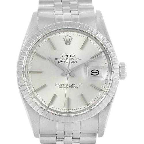 Photo of Rolex Datejust Steel Silver Dial Automatic Vintage Mens Watch 16030