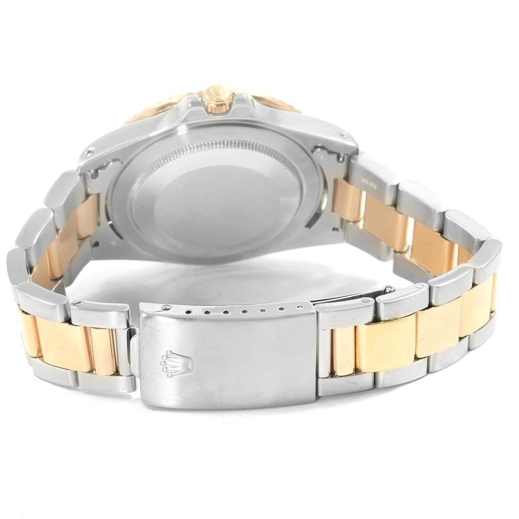 This image shows the back case and bracelet of the Rolex Vintage Collection 16753 Men's Stainless Steel Brown Dial 16753 Men's Stainless Steel Brown Dial watch.