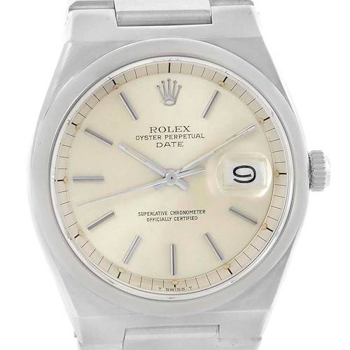 Photo of Rolex Oyster Perpetual Date Vintage Mens Stainless Steel Watch 1530