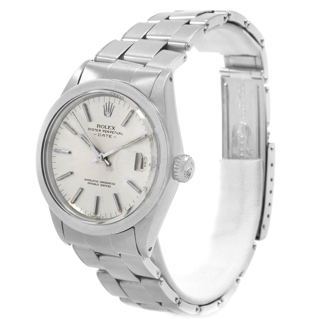 The Rolex Vintage Collection 1501 Men's Stainless Steel Silver Dial 1501 Men's Stainless Steel Silver Dial watch is pictured at a slight left angle, showing the face, crown, and band.