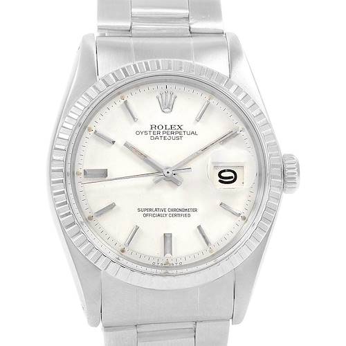 Photo of Rolex Datejust 36mm White Dial Steel Vintage Mens Watch 1603