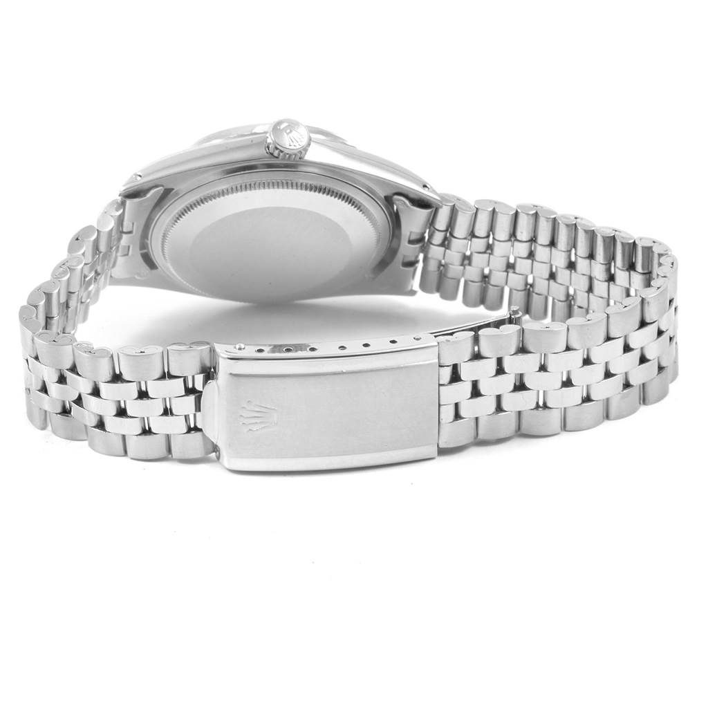 Rolex Datejust Silver Dial Jubilee Bracelet Vintage Mens Watch 1603 ...