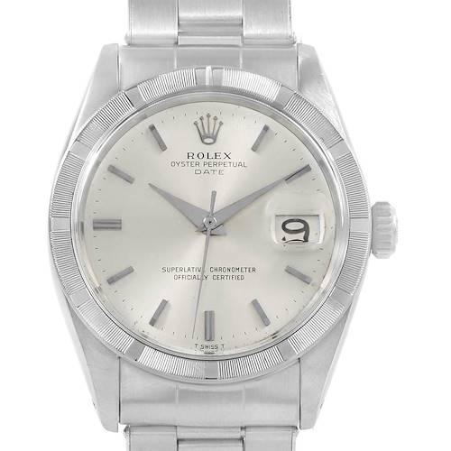 Photo of Rolex Date Vintage Silver Dial Stainless Steel Mens Watch 1501